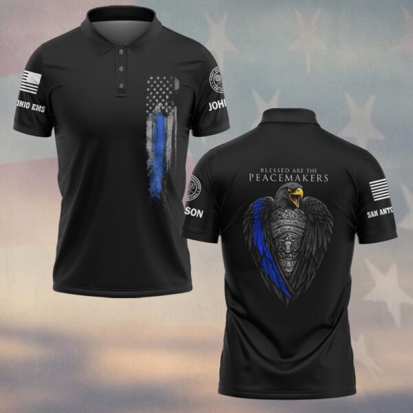 Custom Name & Department Blessed Are The Peacemakers #DQH0478 - Polo