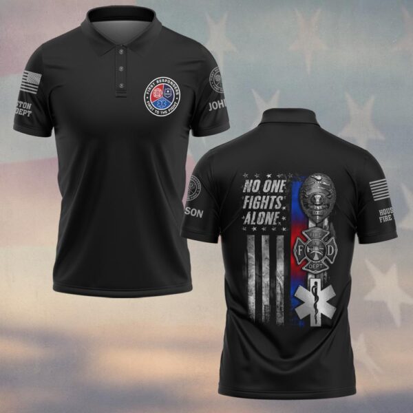 Custom Name & Department First Responders United – No One Stands Alone #DQH0487 - Polo