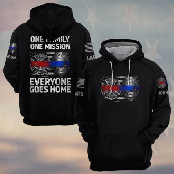 Custom Name & Department Brotherhood of the Line – Everyone Goes Home - Hoodie