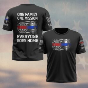 Custom Name & Department Brotherhood of the Line – Everyone Goes Home - T-shirt