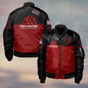 Custom Name & Department Firefighter All Gave Some Some Gave All #DQH0501 - Bomber Jacket