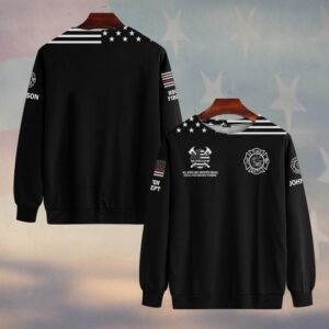 Custom Name & Department All Men Are Created Equal American Flag Edition #DQH0504 - Sweatshirt