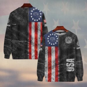 Custom Name & Department American Fire Heritage Firefighters #DQH0511 - Sweatshirt