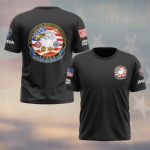 Custom Name & Department Never Forgotten American Heroes #DQH0512 - T-shirt