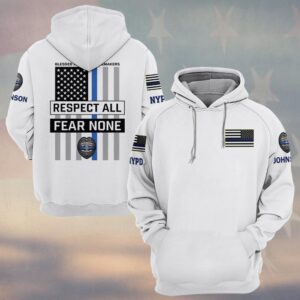 Custom Name & Department Peacemaker Valor – Respect All, Fear None Edition #DQH0517 - Hoodie