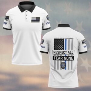 Custom Name & Department Peacemaker Valor – Respect All, Fear None Edition #DQH0517 - Polo