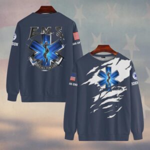 Custom Name & Department On Call for Life EMS Tribute First Responder #DQH0532 - Sweatshirt