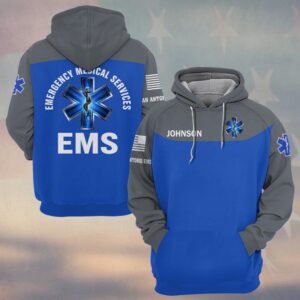Custom Name & Department Live to Save Lives EMS First Responder #DQH0533 - Hoodie