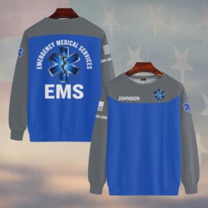 Custom Name & Department Live to Save Lives EMS First Responder #DQH0533 - Sweatshirt