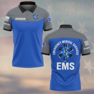 Custom Name & Department Live to Save Lives EMS First Responder #DQH0533 - Polo
