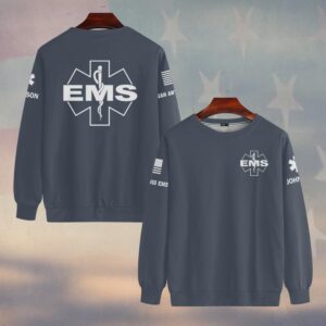 Custom Name & Department EMS Identity First Responders #DQH0537 - Sweatshirt
