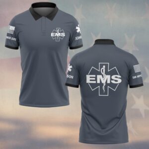 Custom Name & Department EMS Identity First Responders #DQH0537 - Polo