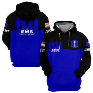 Custom Name & Department & Role First Responder First In Last Out #DQH0522 - Hoodie