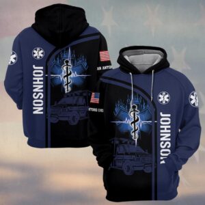 Custom Name & Department Emergency Nightshift EMS First Responders #DQH0541 - Hoodie