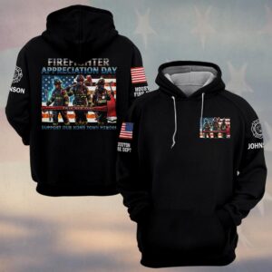Custom Name & Department Firefighter Appreciation Day Hometown Heroes #DQH0545 - Hoodie