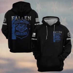 Custom Name & Department Fallen Guardian Tribute Law Enforcement First Responders #DQH0550 - Hoodie