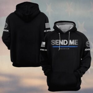 Custom Name & Station Here I Am Send Me Law Enforcement #DQH0557 - Hoodie