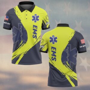 Custom Name & Department High-Vis EMS – Rapid Response Edition #DQH0567 - Polo