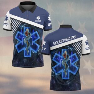 Custom Name & Department EMS Star Of Life Guardian Edition #DQH0573 - Polo