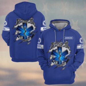 Custom Name & Department EMS Lifeline Guardian On Call For Life #DQH0574 - Hoodie