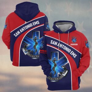 Custom Name & Department EMS On Call – Duty Honor Edition #DQH0575 - Hoodie