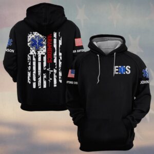 Custom Name & Department Paramedic Duty Line EMS #DQH0579 - Hoodie