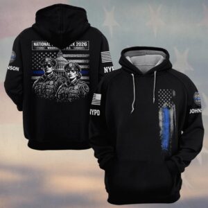 Custom Name & Station Law Enforcement Officers National Police Week 2026 #DQH0621 - Hoodie