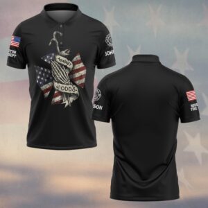 Custom Name & Department Against All Odds Unbreakable Fireline Firefighter #DQH0646 - Polo