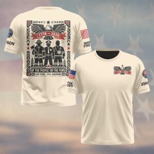 Custom Name & Department 250 Years – Still Answering the Call First Responders #DQH0676 - T-shirt