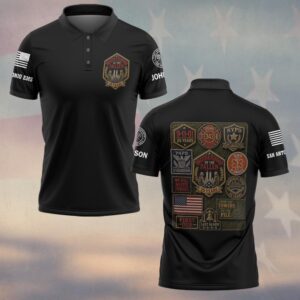 Custom Name & Department First Responders 9/11 25th Anniversary Memorial Patch Collection #DQH0686 - Polo