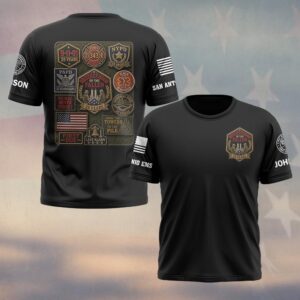 Custom Name & Department First Responders 9/11 25th Anniversary Memorial Patch Collection #DQH0686 - T-shirt