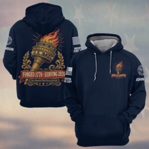 Custom Name & Department First Responders Liberty Unity Service USA 250 #DQH0728 - Hoodie