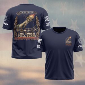 Custom Name & Department First Responders The Torch Still Burns USA 250 #DQH0729 - T-shirt