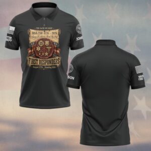 Custom Name & Department First Responders USA 250 Sworn To Answer #DQH0744 - Polo