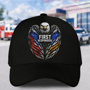 Custom Name Eagle First Responders #DEP002 - Hat All Over Printed