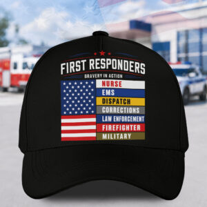 Custom Name First Responders #DEP005 - Hat All Over Printed