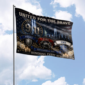 United For The Brave 9/11 First Responders #DEPT008 - House Flag