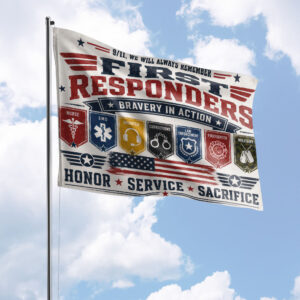 First Responders Bravery in Action #DEPT010 - House Flag