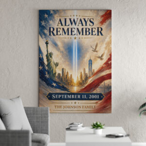 Custom Name Always Remember #DEPT012 - Canvas 24X36 inches