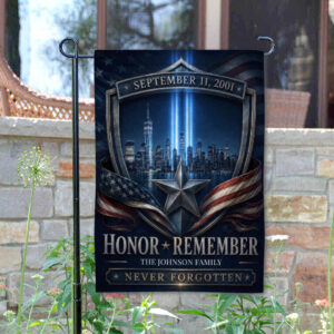 Custom Name Honor & Remember Never Forgotten #DEPT015 - Garden Flag