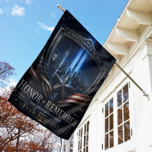 Custom Name Honor & Remember Never Forgotten #DEPT015 - Canvas Flag