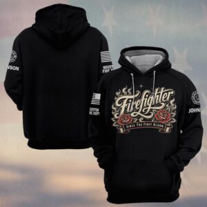 Custom Name & Department Firefighter Since The First Alarm #DQH0814 - Hoodie