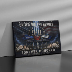 United For The Heroes 9/11 First Responders #DEPT029 - Canvas 16x24 inches