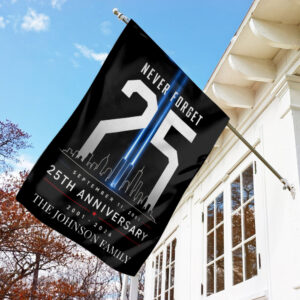 Custom Name Never Forget #DEPT032 - Canvas Flag