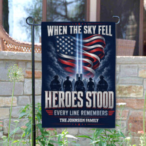 Custom Name When The Sky Fall Heroes Stood #DEPT035 - Garden Flag