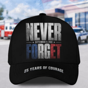 Custom Name Never Forget 25 Years Of Courage #DEPT048 - Hat All Over Printed