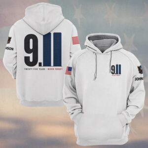 Custom Name 9/11 25 Years Anniversary 9.11 Twenty-Five Years #DQH0851 - Hoodie
