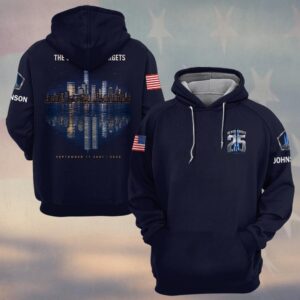 Custom Name 9/11 25 Years Anniversary The City Never Forgets #DQH0854 - Hoodie