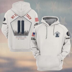 Custom Name 9/11 25 Years Anniversary We Still See Them #DQH0866 - Hoodie