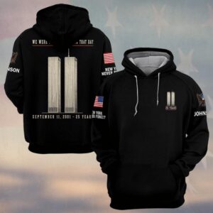 Custom Name 9/11 25 Years Anniversary We Were All New Yorkers That Day #DQH0871  - Hoodie